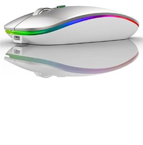 Wireless Bluetooth Mouse 3 Adjustable DPI, Works on 3 Devices