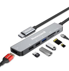 Honeywell 7-in-1 TypeC Docking Station with 4K HDMI,1xUSB 3.0